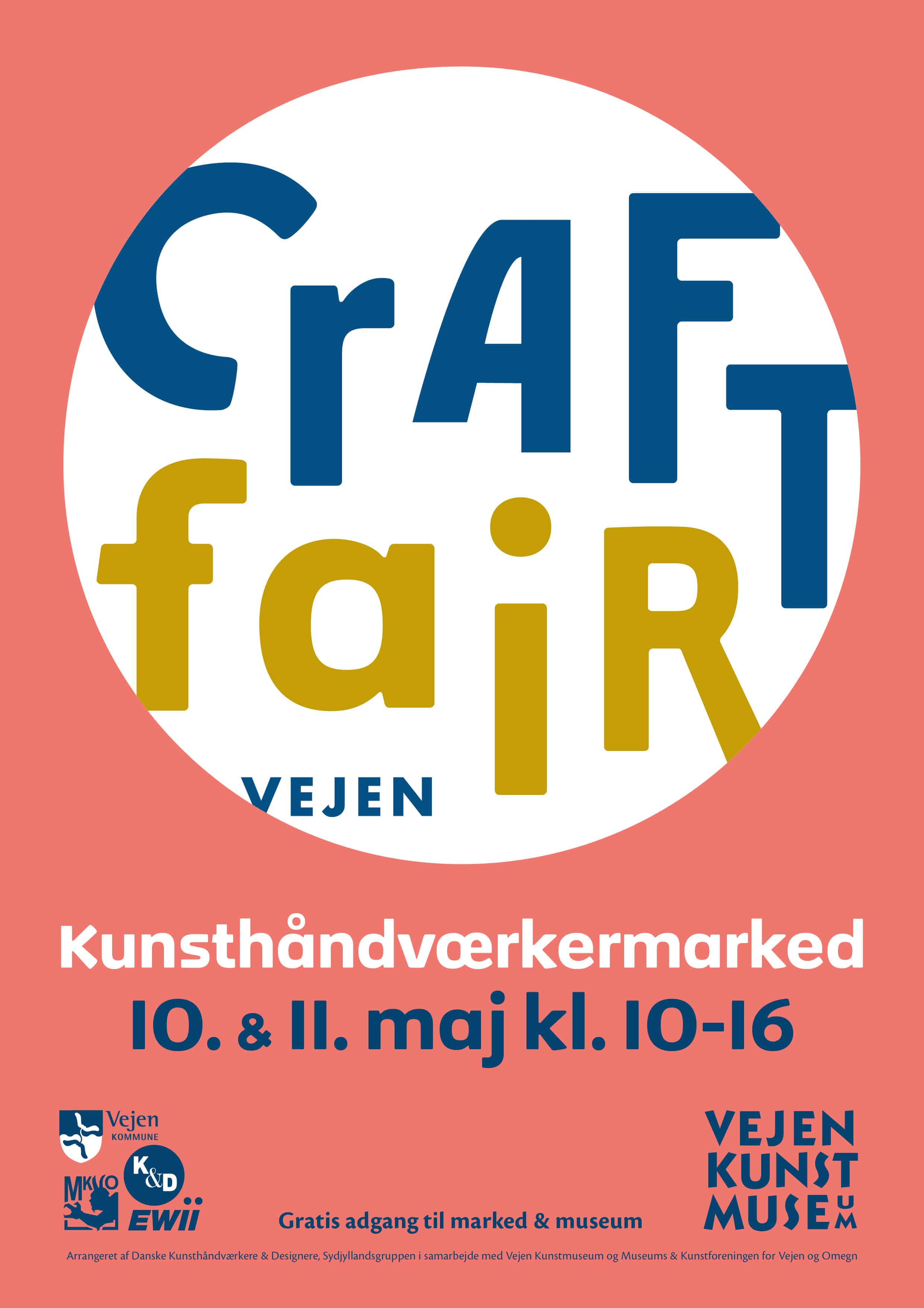 CRAFT FAIR VEJEN Professionelt kunsthåndværkermarked På Museumspladsen i Vejen den 10. og 11. maj 2025